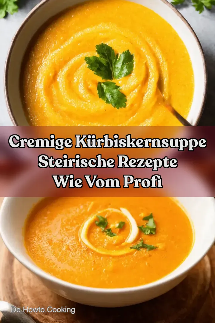 Cremige Kürbiskernsuppe Steirische Rezepte wie vom Profi