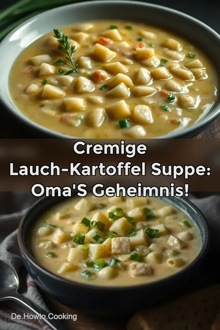 Cremige Lauch-Kartoffel Suppe: Oma s Geheimnis!