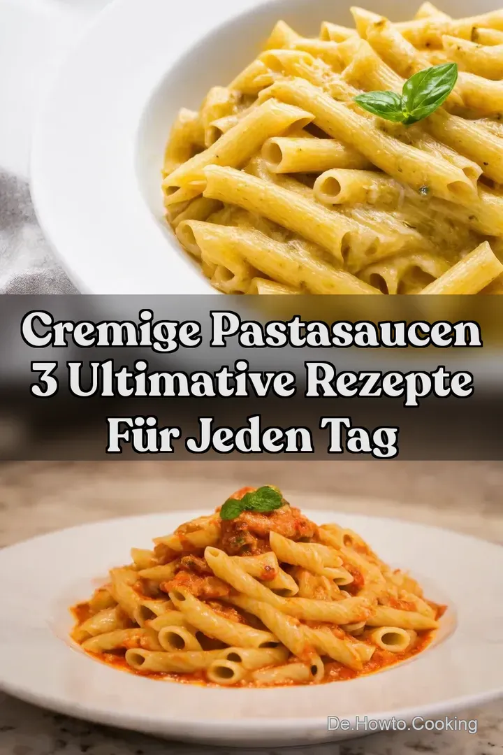 Cremige Pastasaucen 3 Ultimative Rezepte für jeden Tag