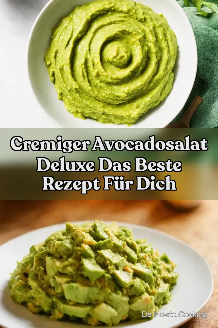 Cremiger Avocadosalat Deluxe Das beste Rezept für dich