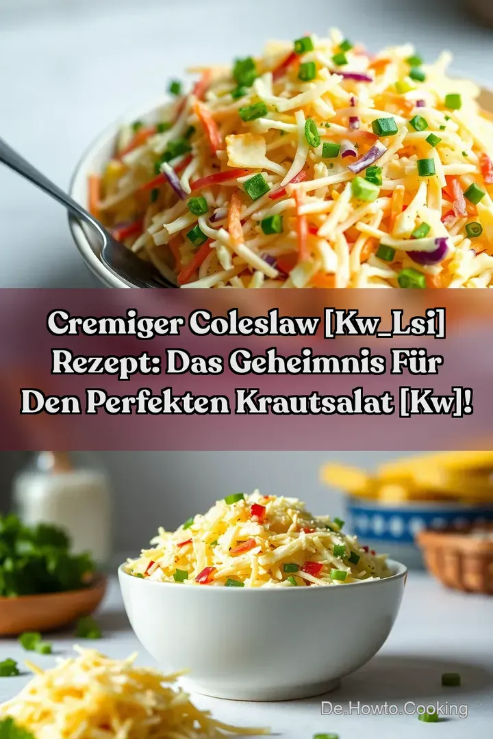 Cremiger Coleslaw [kw_lsi] Rezept: Das Geheimnis f&uuml;r den perfekten Krautsalat [kw]!