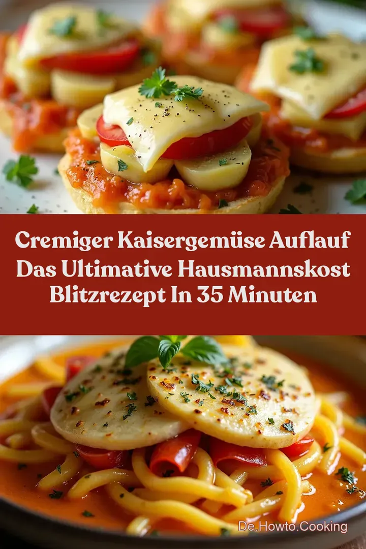 Cremiger Kaisergemüse Auflauf Das Ultimative Hausmannskost Blitzrezept in 35 Minuten