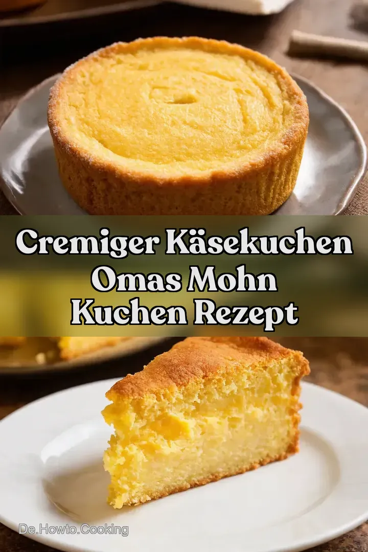 Cremiger K&auml;sekuchen Omas Mohn Kuchen Rezept