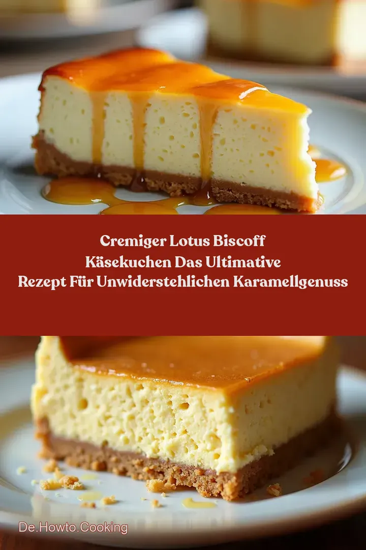 Cremiger Lotus Biscoff Käsekuchen Das ultimative Rezept für unwiderstehlichen KaramellGenuss