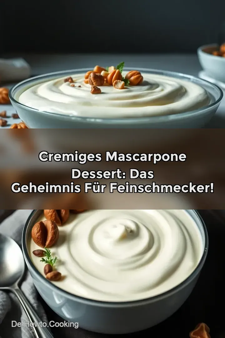 Cremiges Mascarpone Dessert: Das Geheimnis für Feinschmecker!