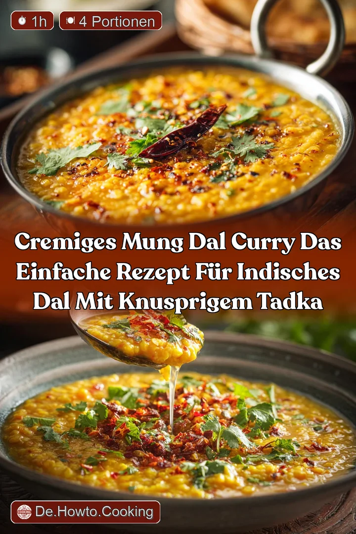 Cremiges Mung Dal Curry Das einfache Rezept f&uuml;r Indisches Dal mit knusprigem Tadka