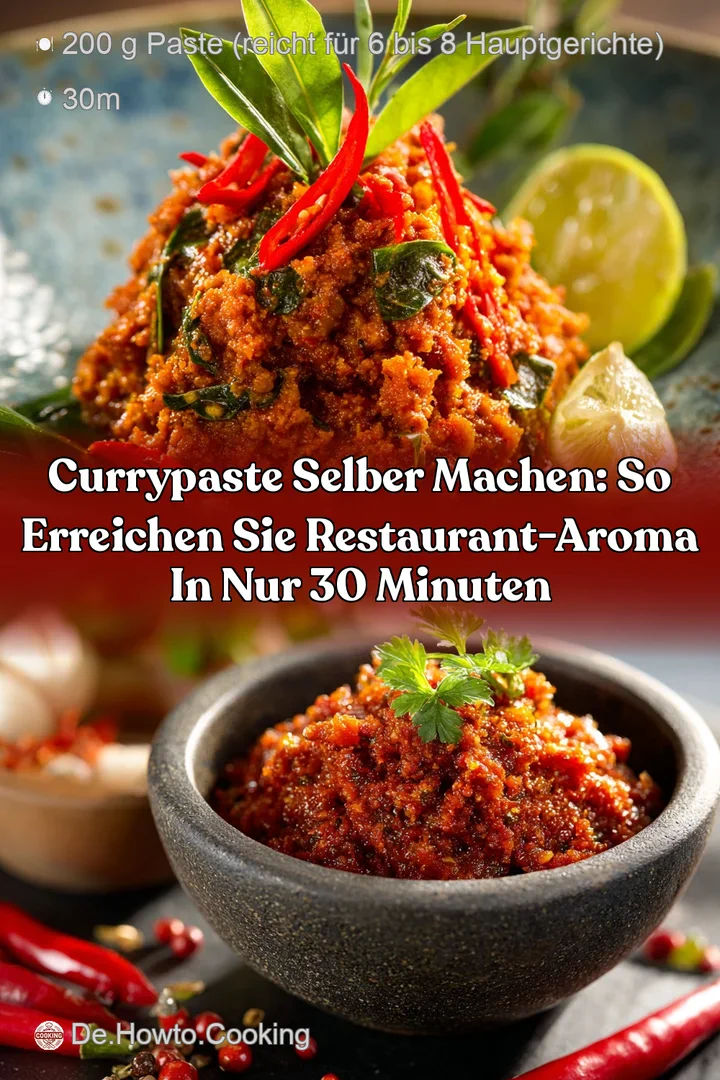 Currypaste selber machen: So erreichen Sie Restaurant-Aroma in nur 30 Minuten