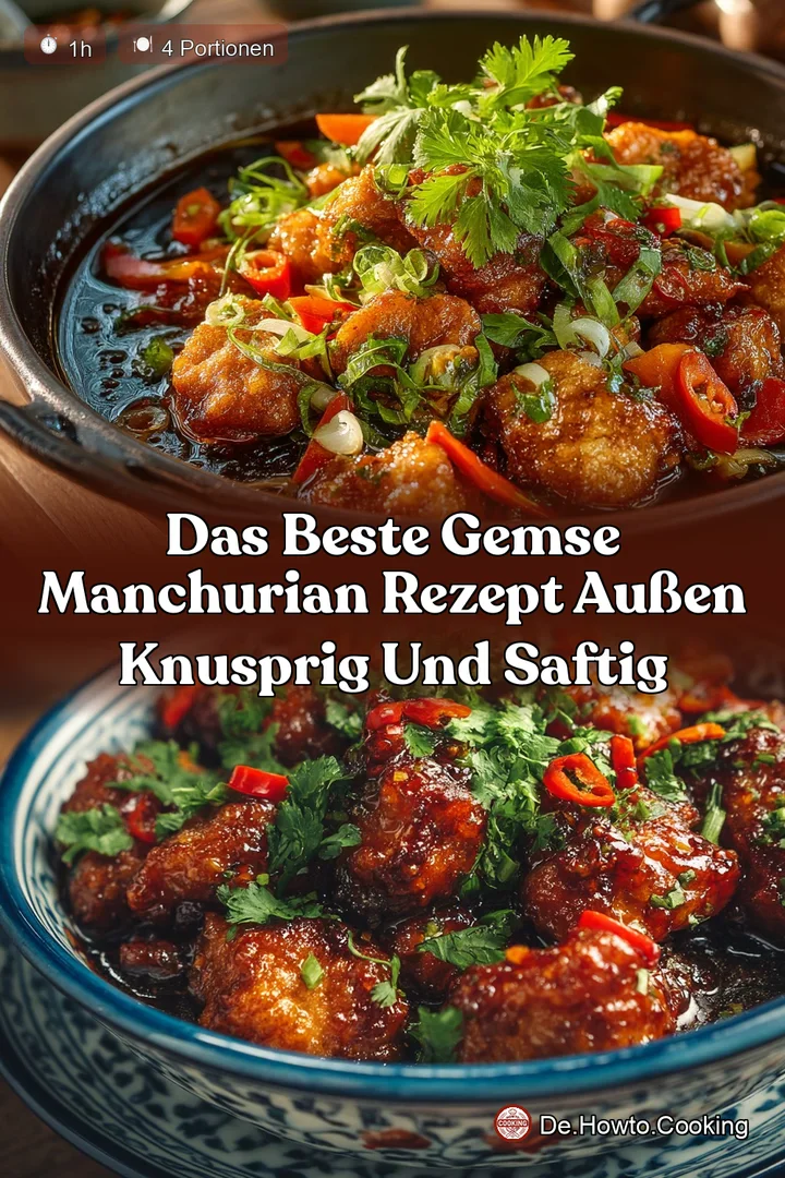 Das beste Gemse Manchurian Rezept außen knusprig und saftig