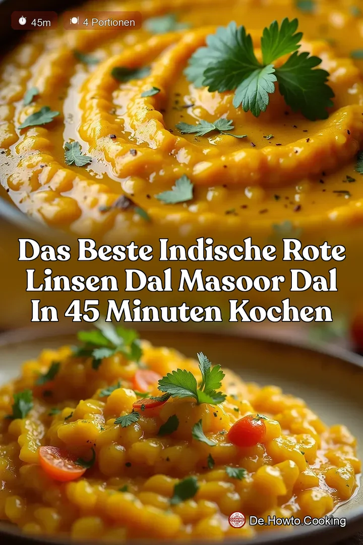Das beste Indische Rote Linsen Dal Masoor Dal in 45 Minuten kochen