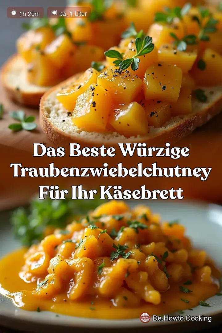 Das beste würzige TraubenZwiebelChutney für Ihr Käsebrett