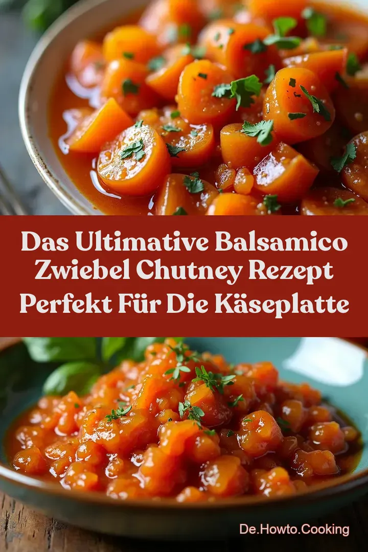 Das Ultimative Balsamico Zwiebel Chutney Rezept Perfekt f&uuml;r die K&auml;seplatte