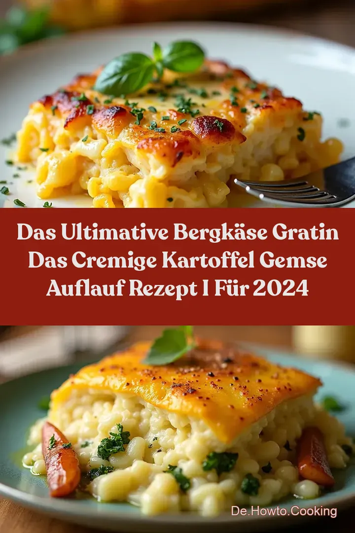 Das Ultimative Bergk&auml;se Gratin Das cremige Kartoffel Gemse Auflauf Rezept I f&uuml;r 2024