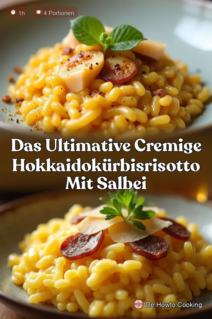 Das ultimative Cremige HokkaidoKürbisrisotto mit Salbei