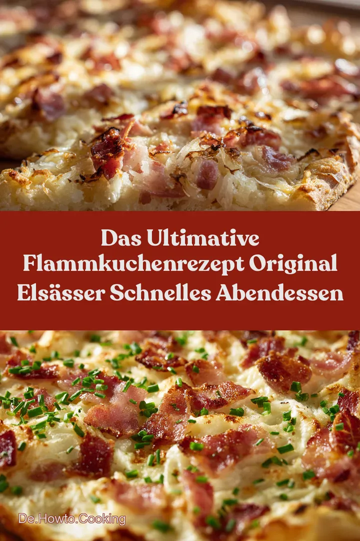 Das Ultimative FlammkuchenRezept Original Elsässer Schnelles Abendessen