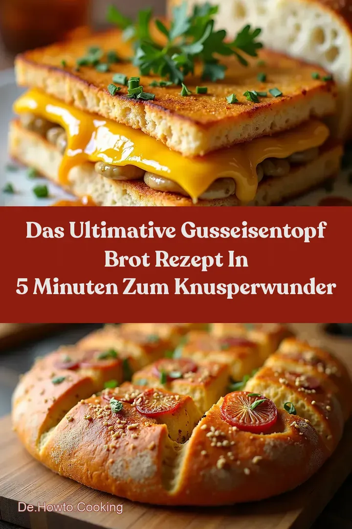 Das Ultimative Gusseisentopf Brot Rezept In 5 Minuten zum KnusperWunder