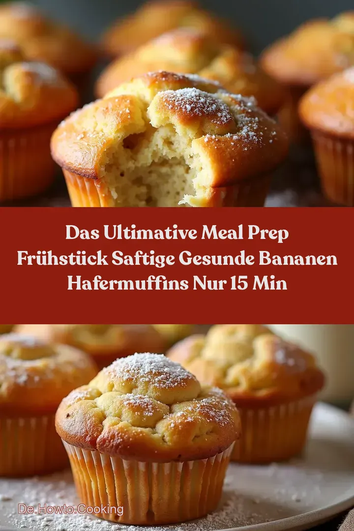 Das Ultimative Meal Prep Frühstück Saftige Gesunde Bananen Hafermuffins Nur 15 Min