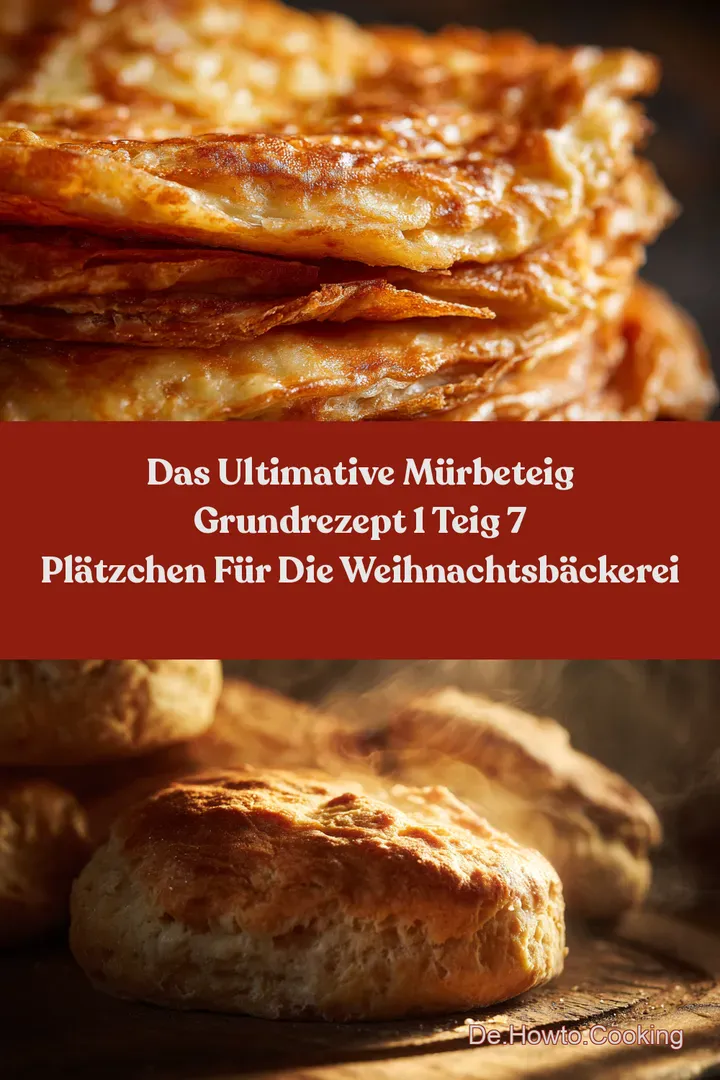 Das ultimative Mürbeteig Grundrezept 1 Teig 7 Plätzchen für die Weihnachtsbäckerei