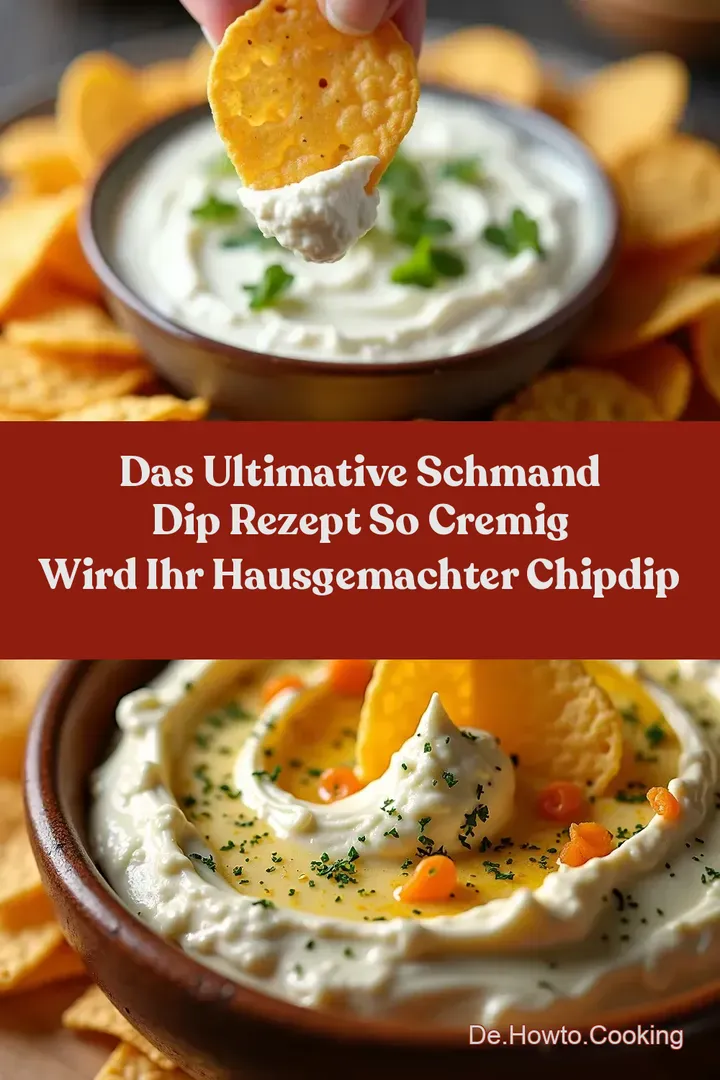 Das Ultimative Schmand Dip Rezept So cremig wird Ihr Hausgemachter ChipDip