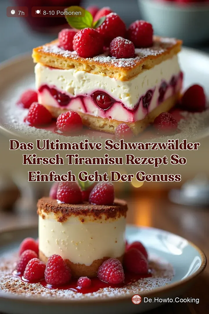 Das ultimative Schwarzw&auml;lder Kirsch Tiramisu Rezept So einfach geht der Genuss