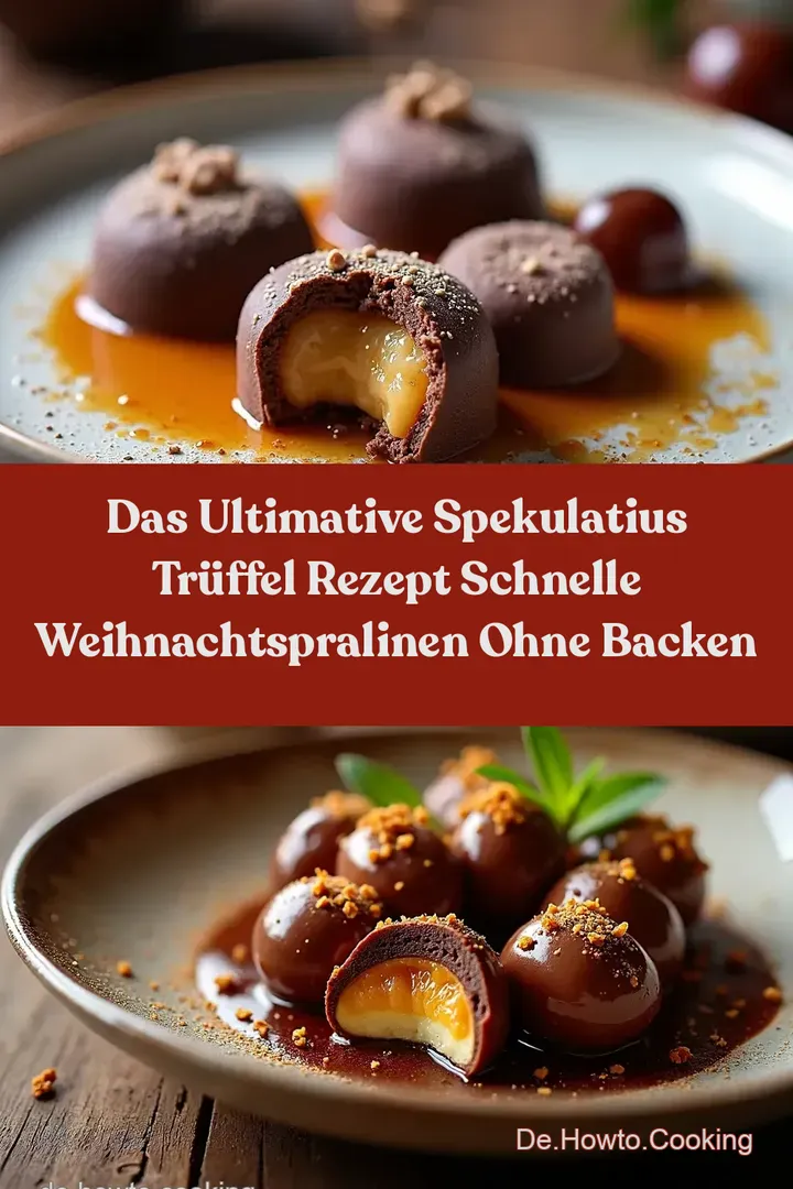 Das Ultimative Spekulatius Trüffel Rezept Schnelle Weihnachtspralinen ohne Backen