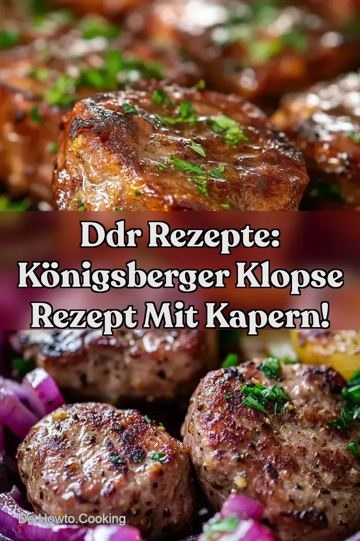 DDR Rezepte: K&ouml;nigsberger Klopse Rezept mit Kapern!