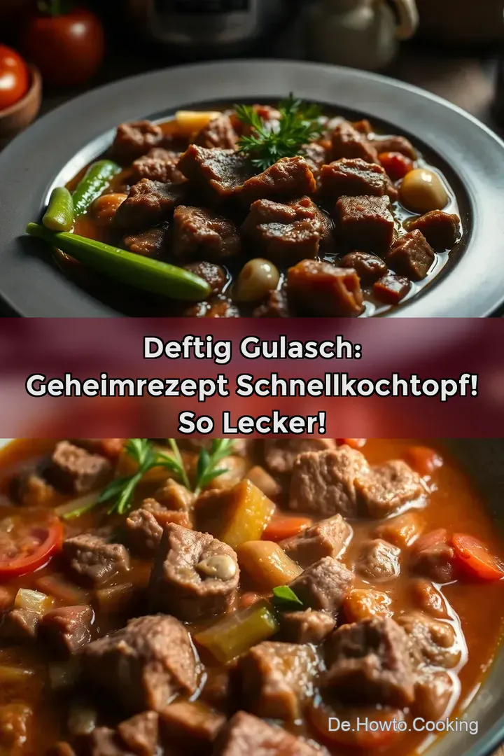 Deftig Gulasch: Geheimrezept Schnellkochtopf! So lecker!
