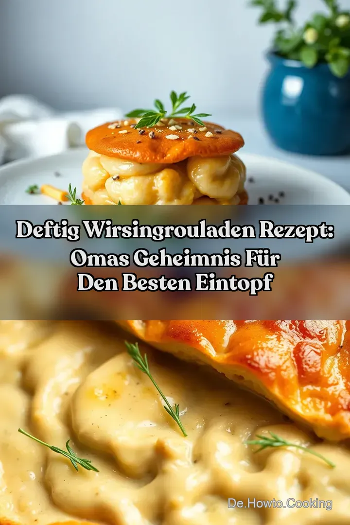 Deftig Wirsingrouladen Rezept: Omas Geheimnis f&uuml;r den Besten Eintopf