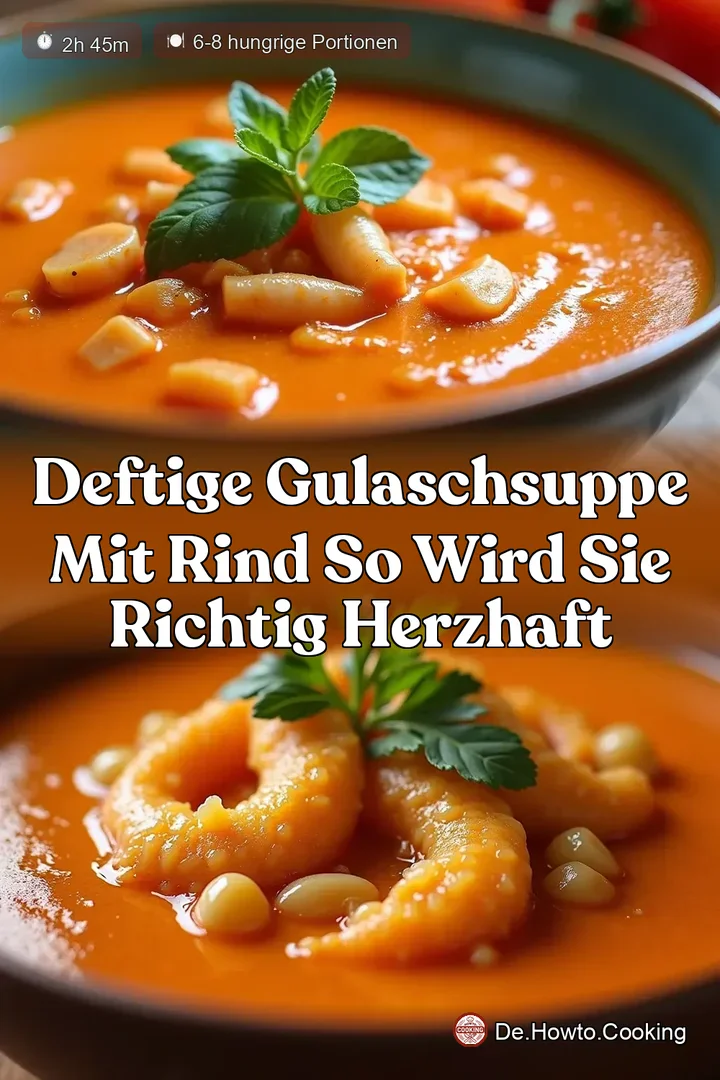 Deftige Gulaschsuppe mit Rind So wird sie richtig herzhaft