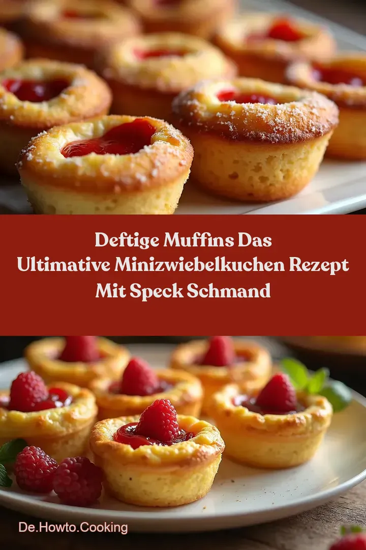Deftige Muffins Das Ultimative MiniZwiebelkuchen Rezept mit Speck Schmand
