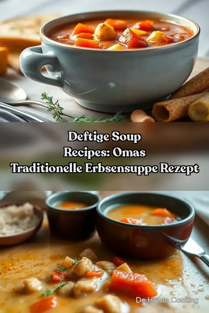 Deftige Soup Recipes: Omas Traditionelle Erbsensuppe Rezept