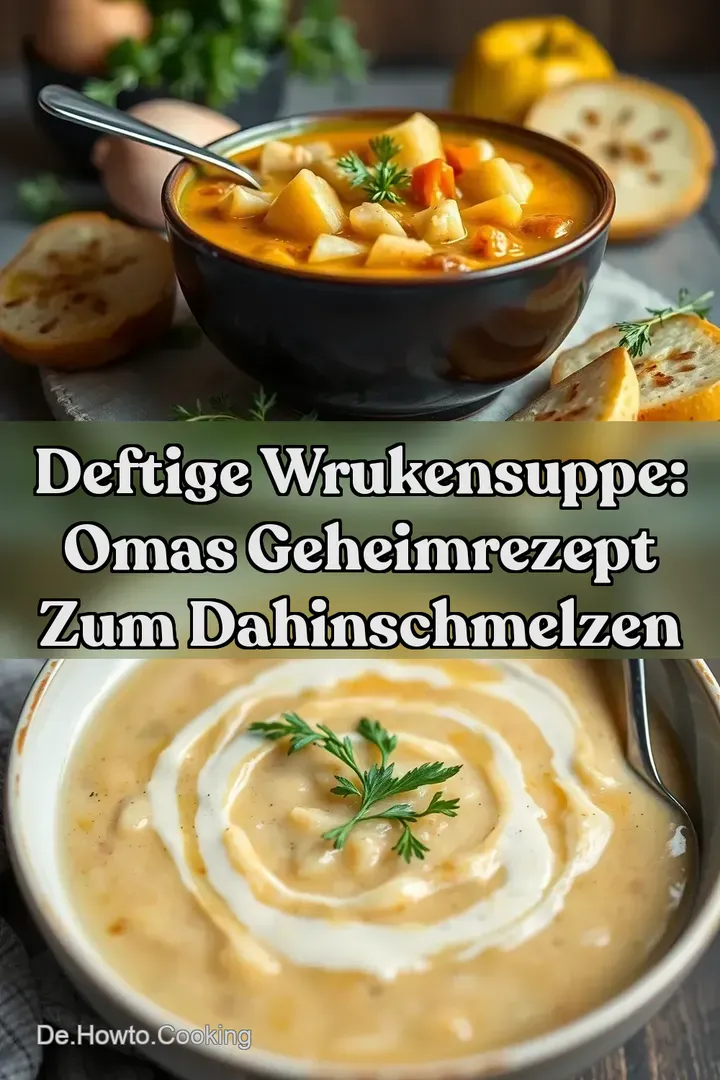 Deftige Wrukensuppe: Omas Geheimrezept zum Dahinschmelzen