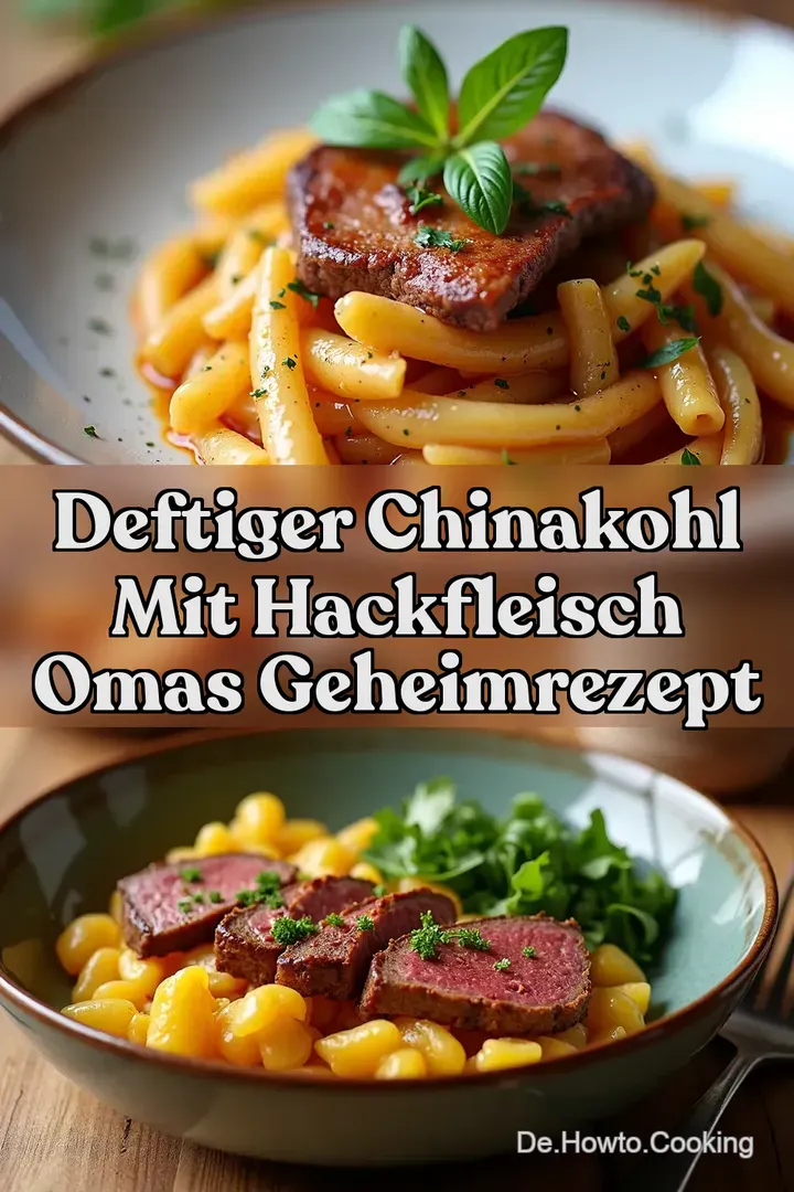Deftiger Chinakohl mit Hackfleisch Omas Geheimrezept