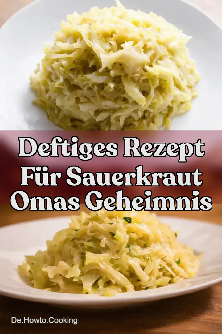 Deftiges Rezept für Sauerkraut Omas Geheimnis