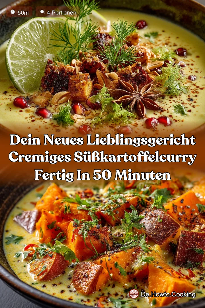 Dein neues Lieblingsgericht Cremiges SüßkartoffelCurry fertig in 50 Minuten