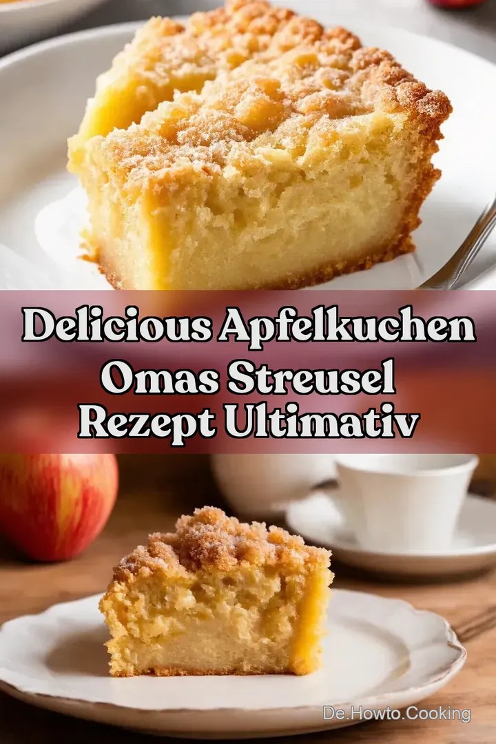 Delicious Apfelkuchen Omas Streusel Rezept Ultimativ
