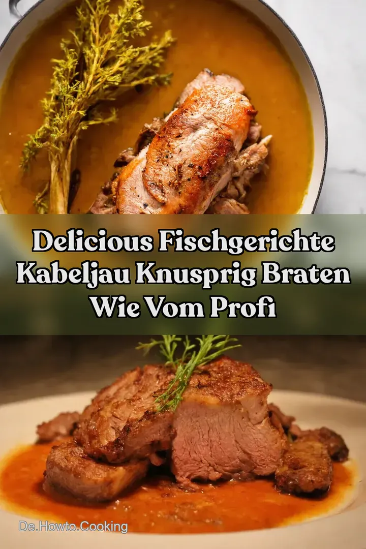 Delicious Fischgerichte Kabeljau Knusprig Braten wie vom Profi
