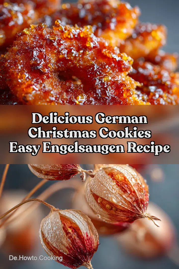 Delicious German Christmas Cookies Easy Engelsaugen Recipe