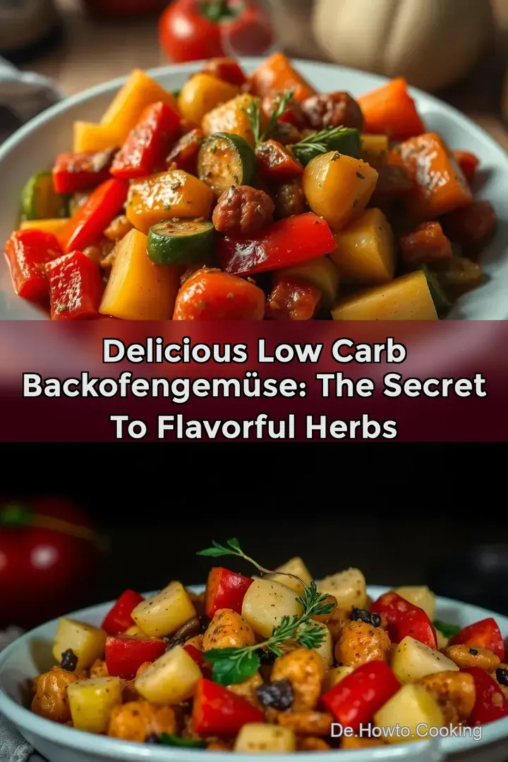 Delicious Low Carb Backofengem&uuml;se: The Secret to Flavorful Herbs