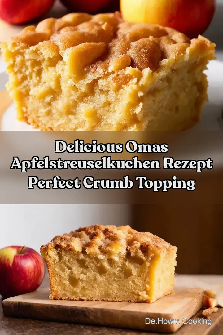 Delicious Omas Apfelstreuselkuchen Rezept Perfect Crumb Topping
