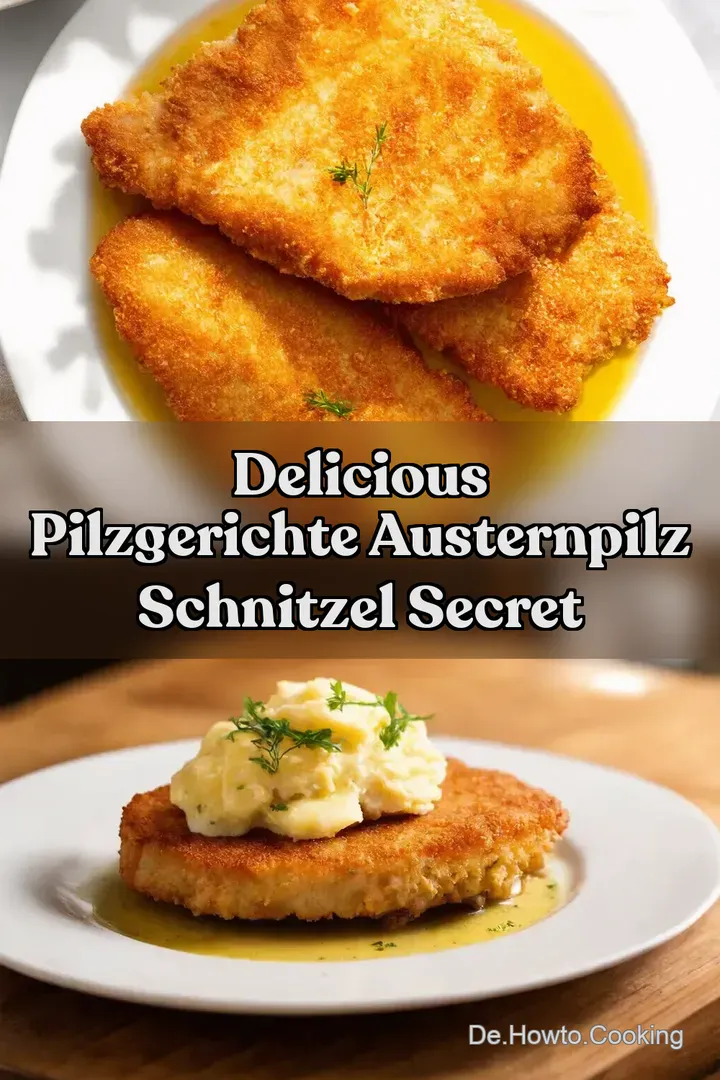 Delicious Pilzgerichte Austernpilz Schnitzel Secret