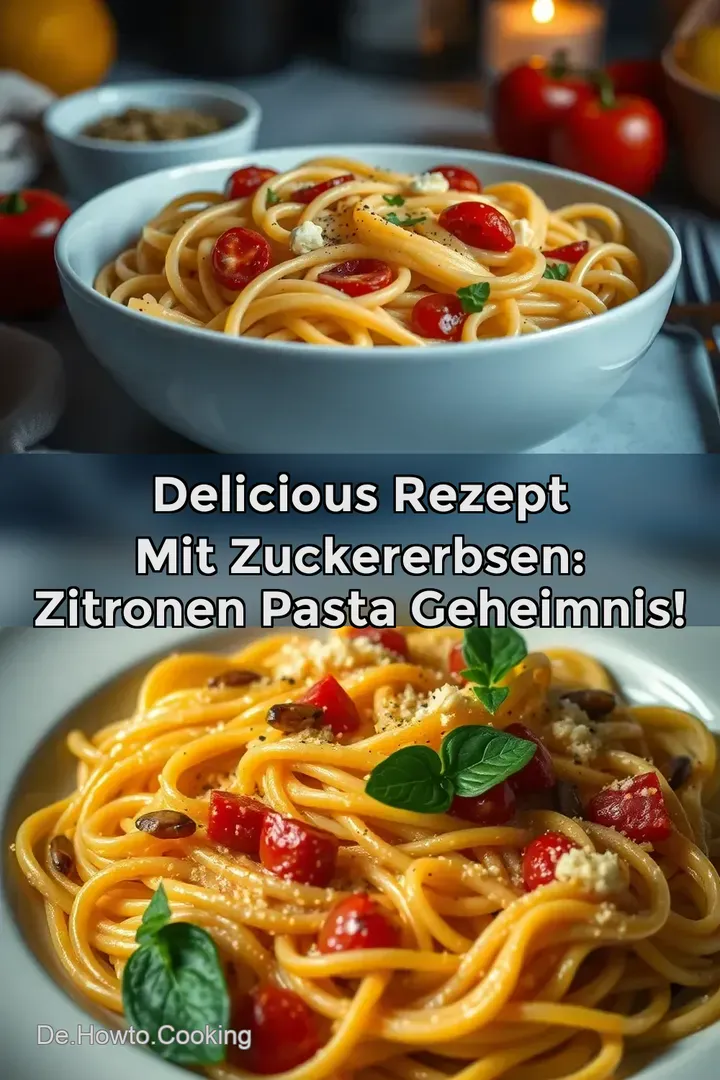 Delicious Rezept mit Zuckererbsen: Zitronen Pasta Geheimnis!