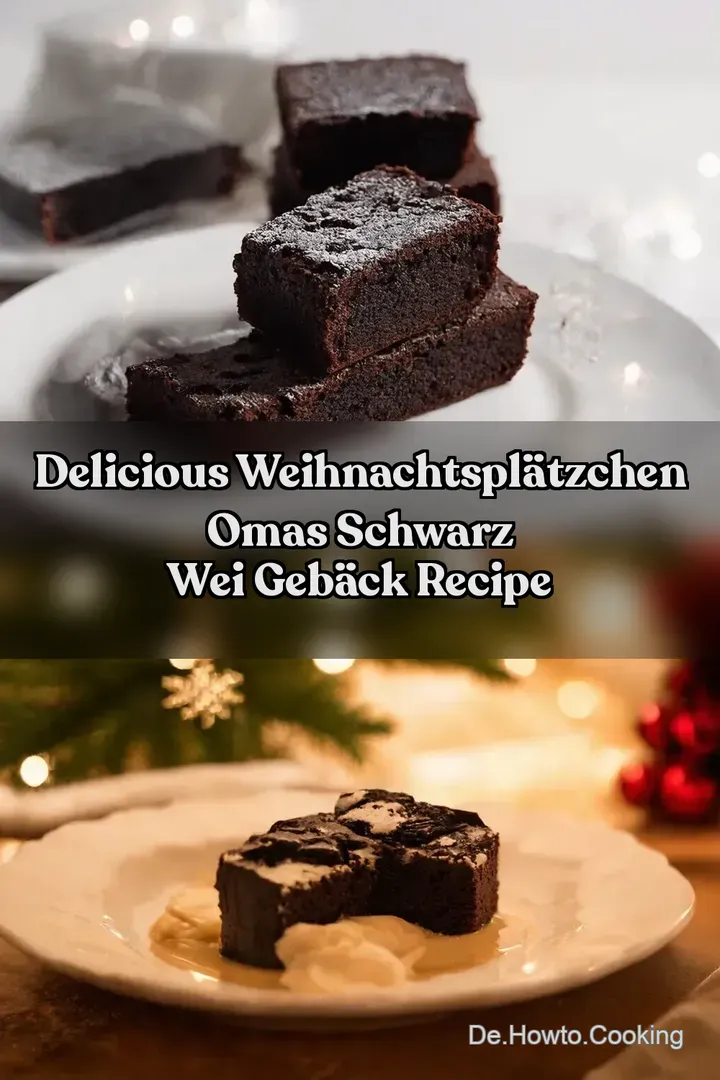 Delicious Weihnachtspl&auml;tzchen Omas Schwarz Wei Geb&auml;ck Recipe