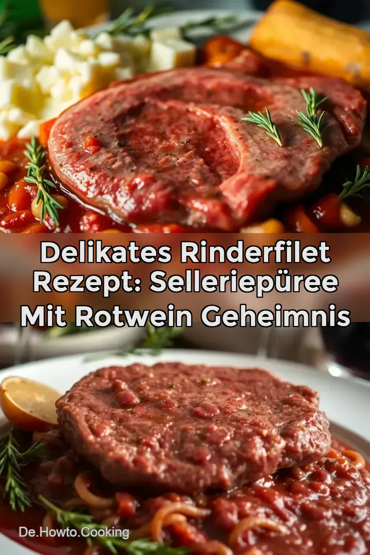 Delikates Rinderfilet Rezept: Selleriepüree mit Rotwein Geheimnis