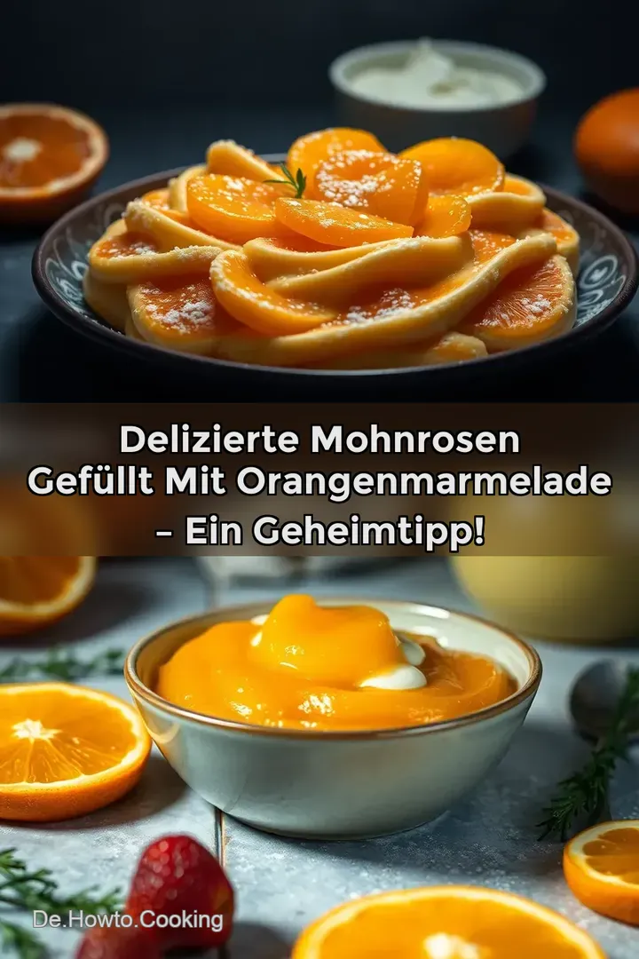 Delizierte Mohnrosen gefüllt mit Orangenmarmelade – Ein Geheimtipp!