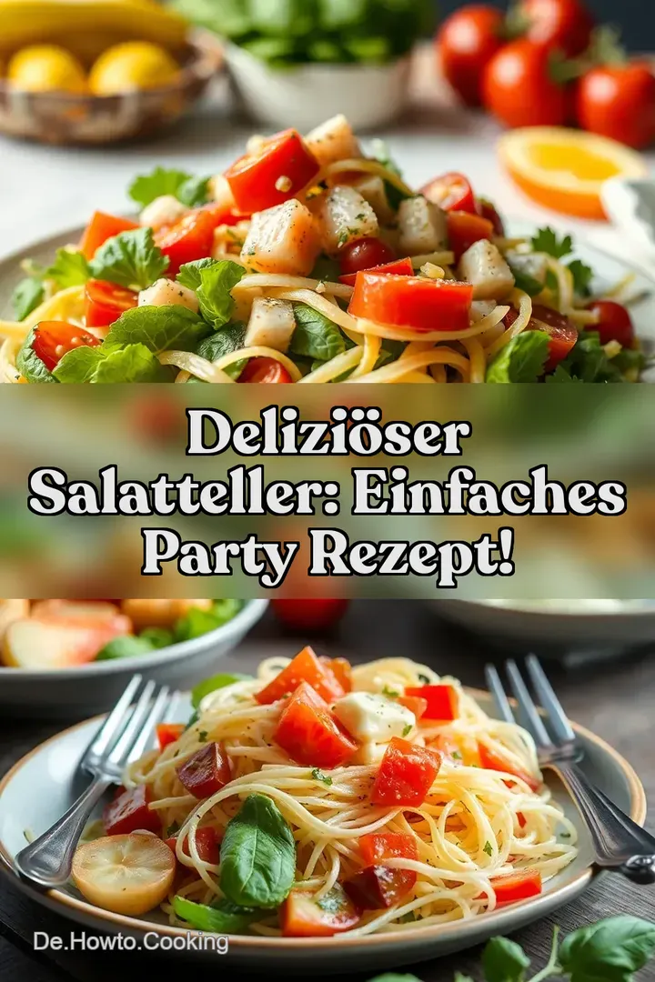 Deliziöser Salatteller: Einfaches Party Rezept!