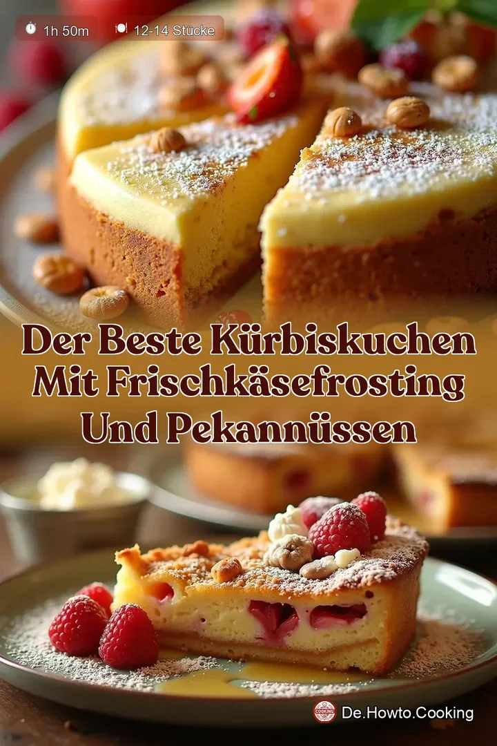 Der Beste K&uuml;rbiskuchen mit Frischk&auml;seFrosting und Pekann&uuml;ssen
