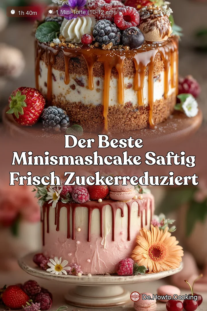 Der beste MiniSmashCake Saftig frisch zuckerreduziert