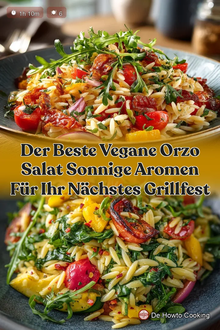 Der Beste Vegane Orzo Salat Sonnige Aromen für Ihr nächstes Grillfest