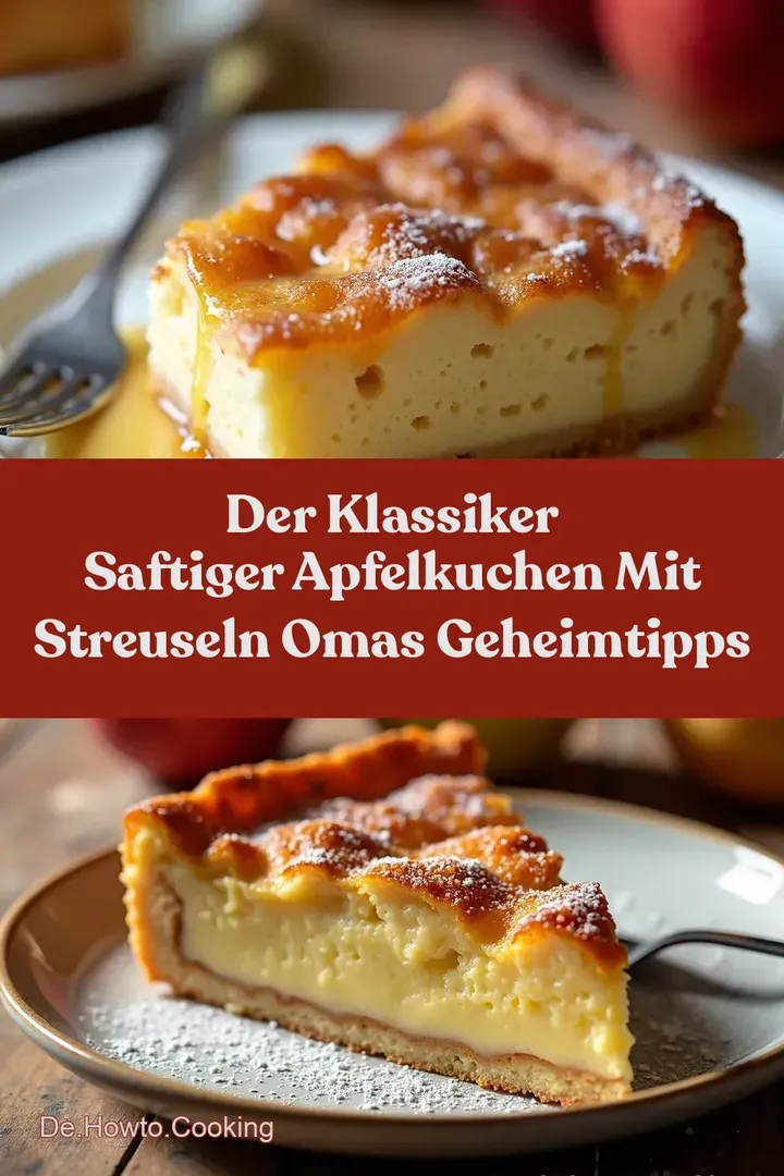 Der Klassiker Saftiger Apfelkuchen mit Streuseln Omas Geheimtipps