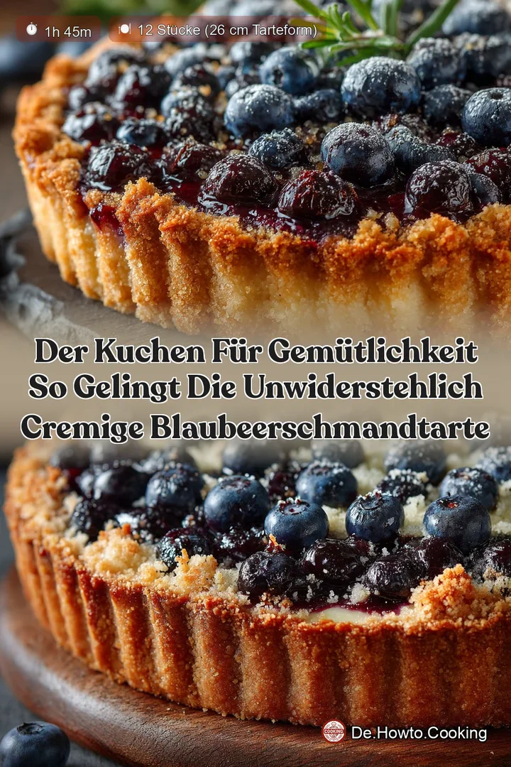 Der Kuchen für Gemütlichkeit So gelingt die unwiderstehlich cremige BlaubeerSchmandTarte